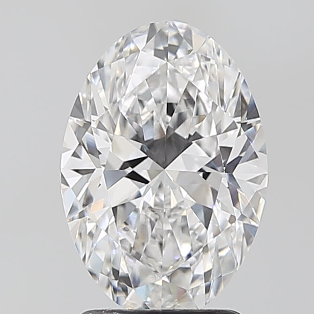 2.1 Carat Oval Lab Diamond with  Cut Diamond in 14KT  view 1
