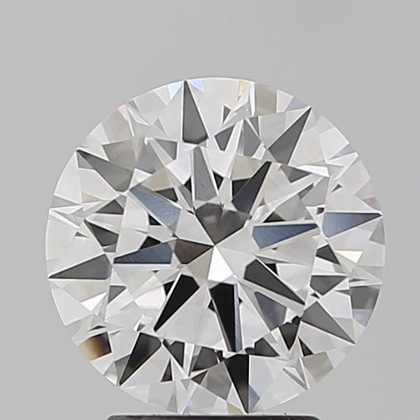 2.54 Carat Round Lab Diamond with  Cut Diamond in 14KT  view 1
