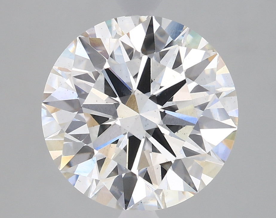 2.71 Carat Round Lab Diamond with  Cut Diamond in 14KT  view 1
