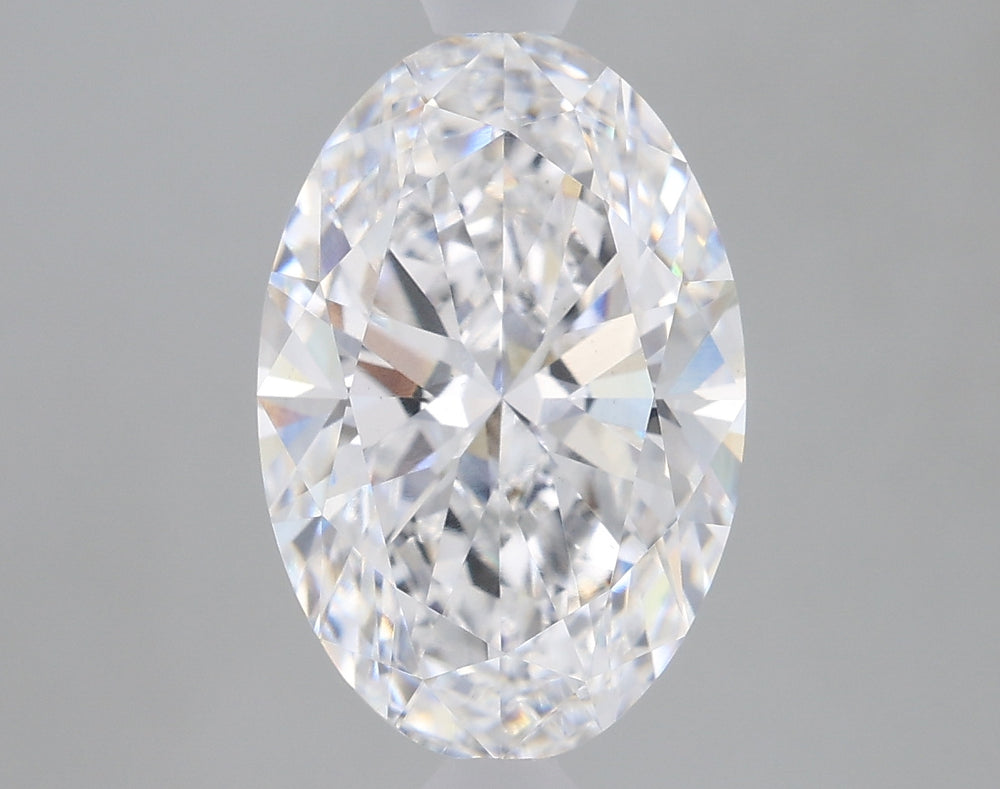 2.5 Carat Oval Lab Diamond with  Cut Diamond in 14KT  view 1
