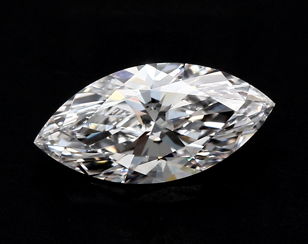 2.51 Carat Marquise Lab Diamond with  Cut Diamond in 14KT  view 1
