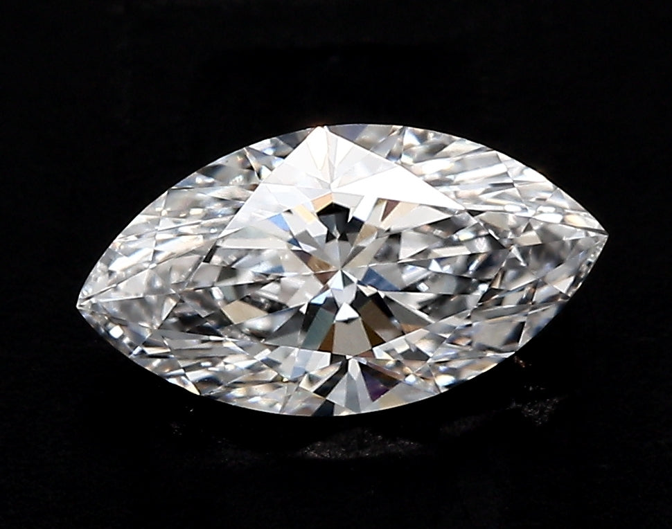1.53 Carat Marquise Lab Diamond with  Cut Diamond in 14KT  view 1
