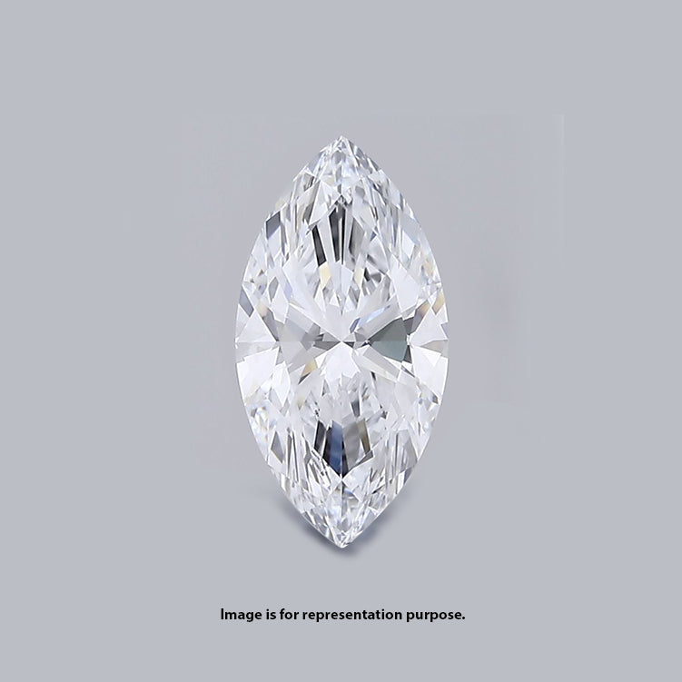1.52 Carat Marquise Lab Diamond with  Cut Diamond in 14KT  view 1
