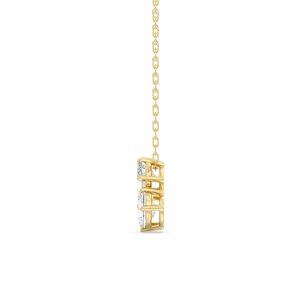 Trilogy Melody Diamond Necklace with 14KT Yellow Gold / Lab / 2 1/8 Cut Diamond in 14KT Yellow Gold / Lab / 2 1/8 view 5
