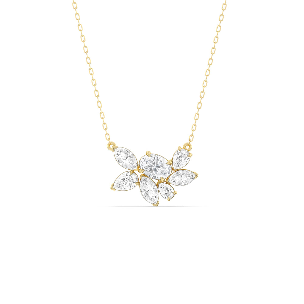 Eternal Bloom Diamond Necklace with 14KT Yellow Gold / Lab / 3 3/8 Cut Diamond in 14KT Yellow Gold / Lab / 3 3/8 view 1
