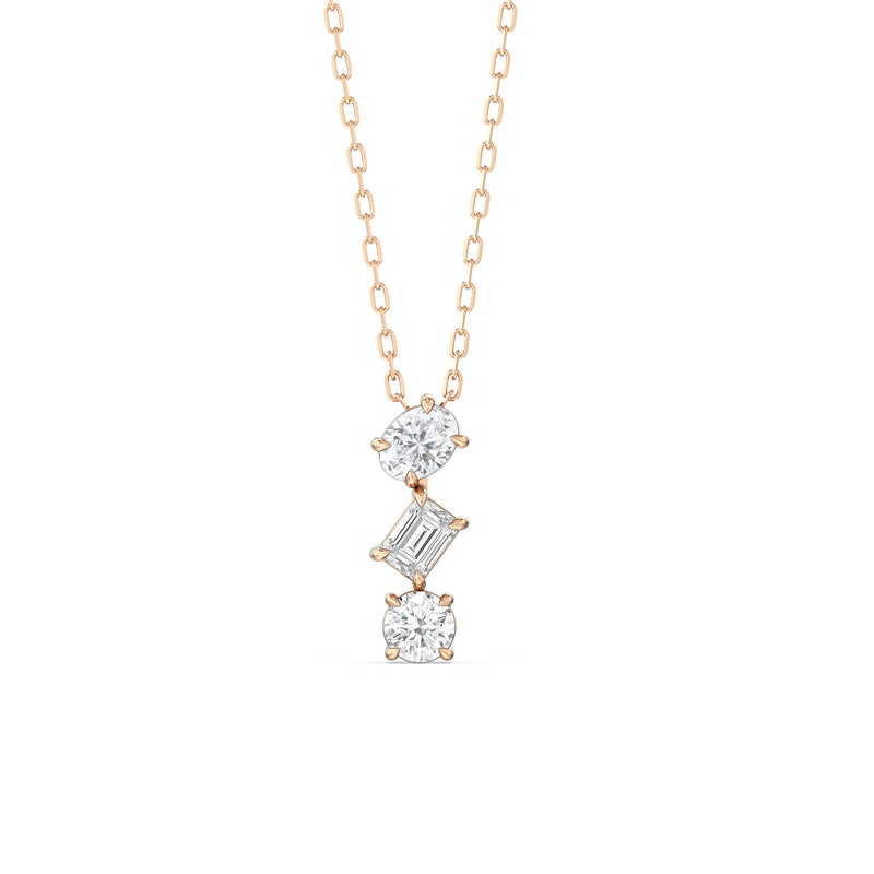Sleek Sparkle Diamond Necklace