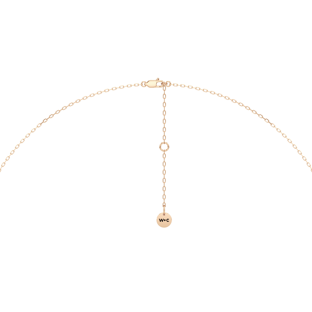 The Roosevelt Grand Necklace with 14KT Rose Gold / Lab / 1 1/8 Cut Diamond in 14KT Rose Gold / Lab / 1 1/8 view 7
