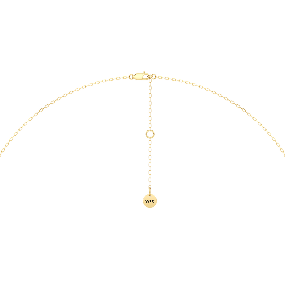 The Roosevelt Grand Necklace with 14KT Yellow Gold / Lab / 1 1/8 Cut Diamond in 14KT Yellow Gold / Lab / 1 1/8 view 7
