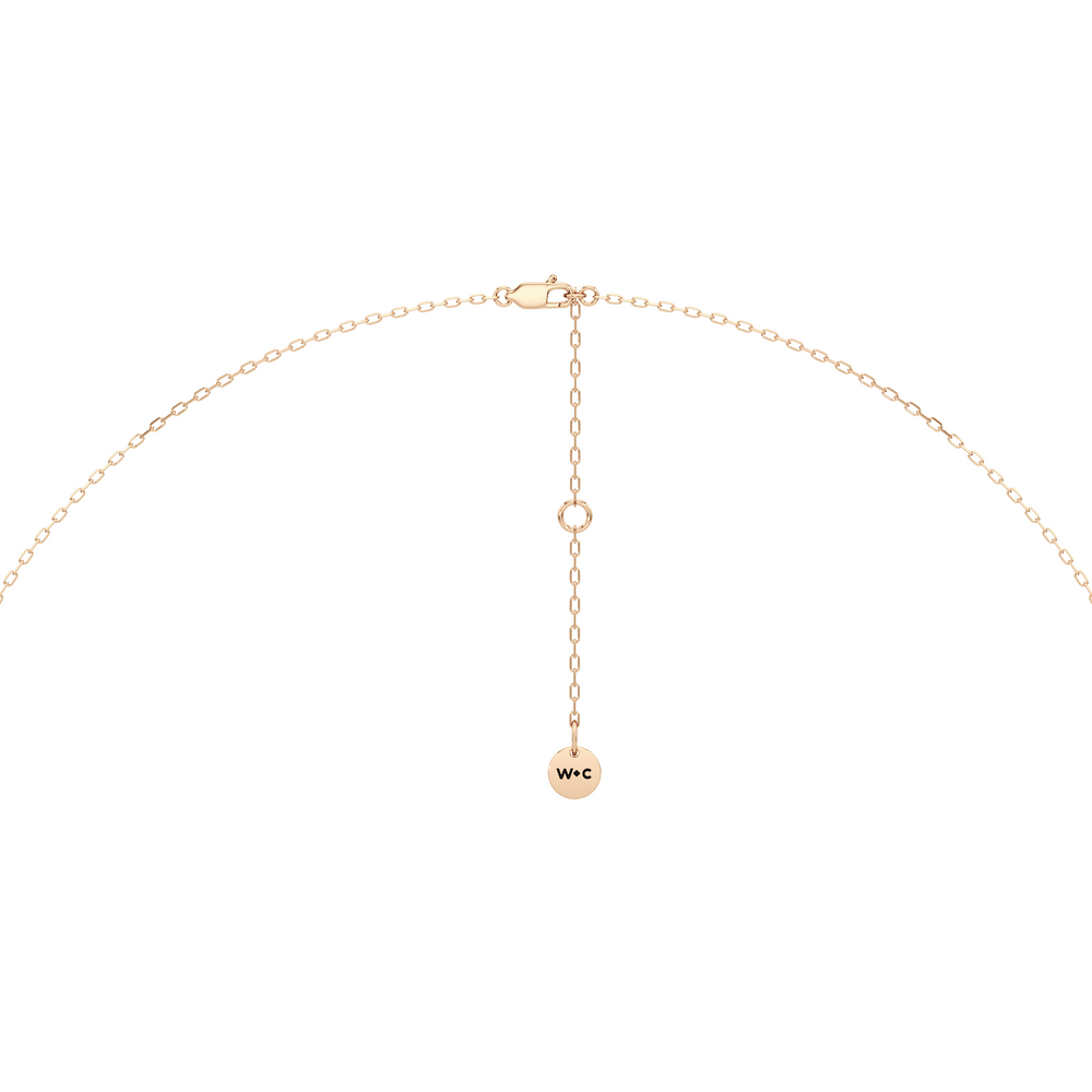 The Roosevelt Grand Necklace with 14KT Rose Gold / Lab / 2 3/8 Cut Diamond in 14KT Rose Gold / Lab / 2 3/8 view 7
