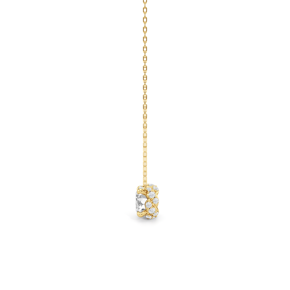 The Roosevelt Grand Necklace with 14KT Yellow Gold / Lab / 2 3/8 Cut Diamond in 14KT Yellow Gold / Lab / 2 3/8 view 5
