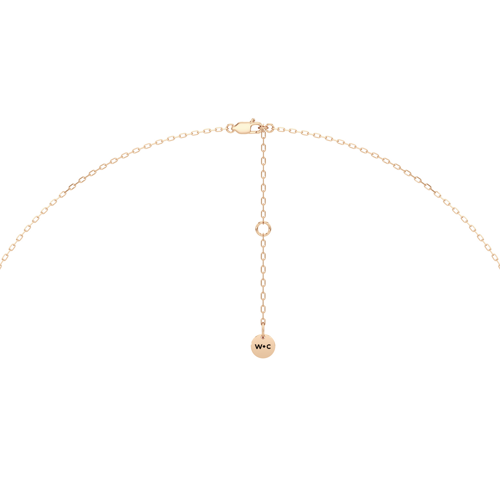 The Chrysler Classic Necklace with 14KT Rose Gold / Lab / 1 1/8 Cut Diamond in 14KT Rose Gold / Lab / 1 1/8 view 7
