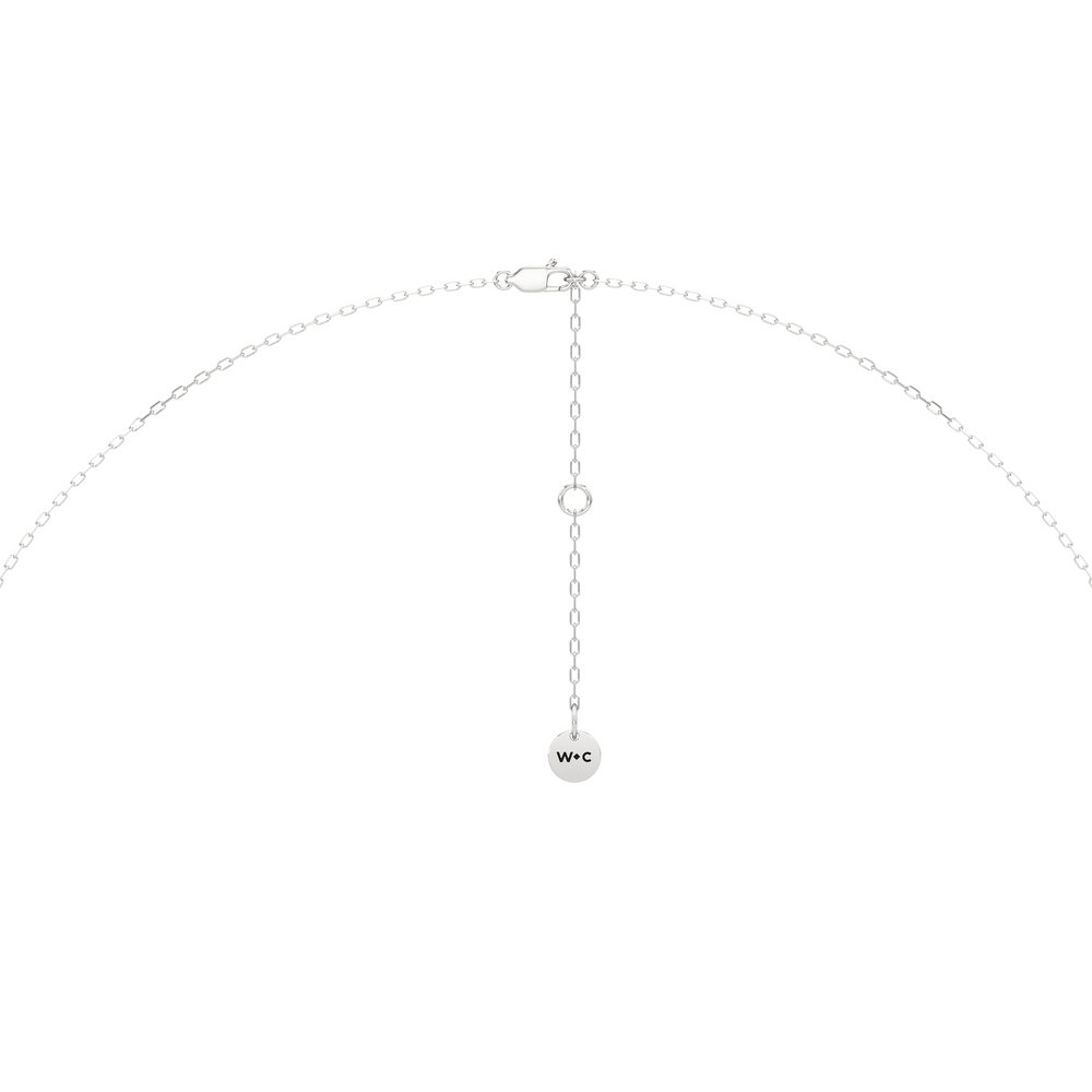 The Chrysler Classic Necklace with 14KT White Gold / Lab / 1 1/8 Cut Diamond in 14KT White Gold / Lab / 1 1/8 view 7

