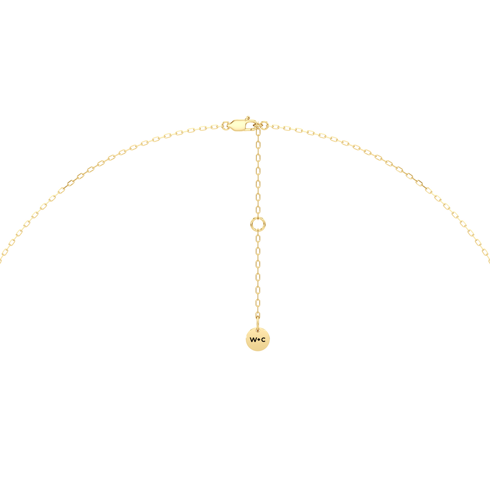 The Chrysler Classic Necklace with 14KT Yellow Gold / Lab / 1 1/8 Cut Diamond in 14KT Yellow Gold / Lab / 1 1/8 view 7
