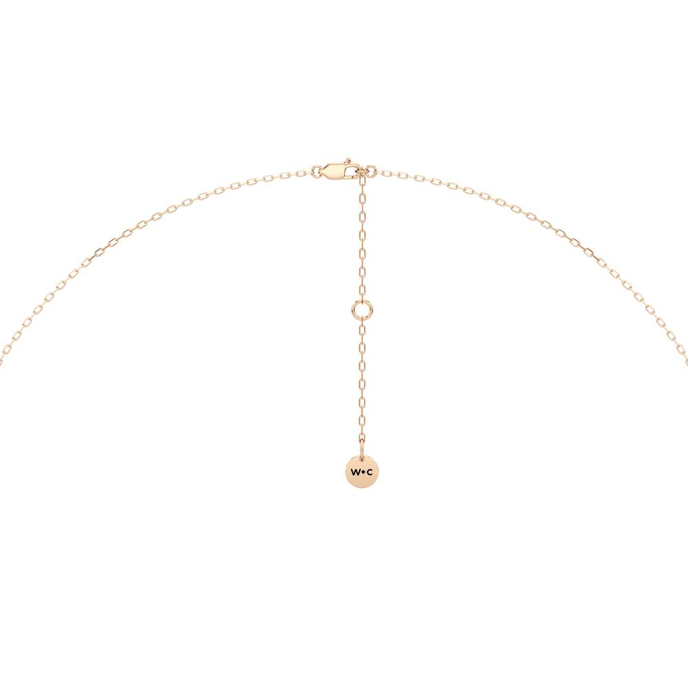 The Chrysler Classic Necklace with 14KT Rose Gold / Lab / 2 1/3 Cut Diamond in 14KT Rose Gold / Lab / 2 1/3 view 7
