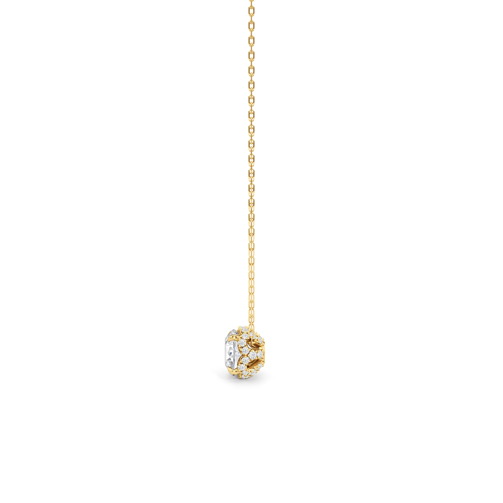 The Chrysler Classic Necklace with 14KT Yellow Gold / Lab / 2 1/3 Cut Diamond in 14KT Yellow Gold / Lab / 2 1/3 view 5
