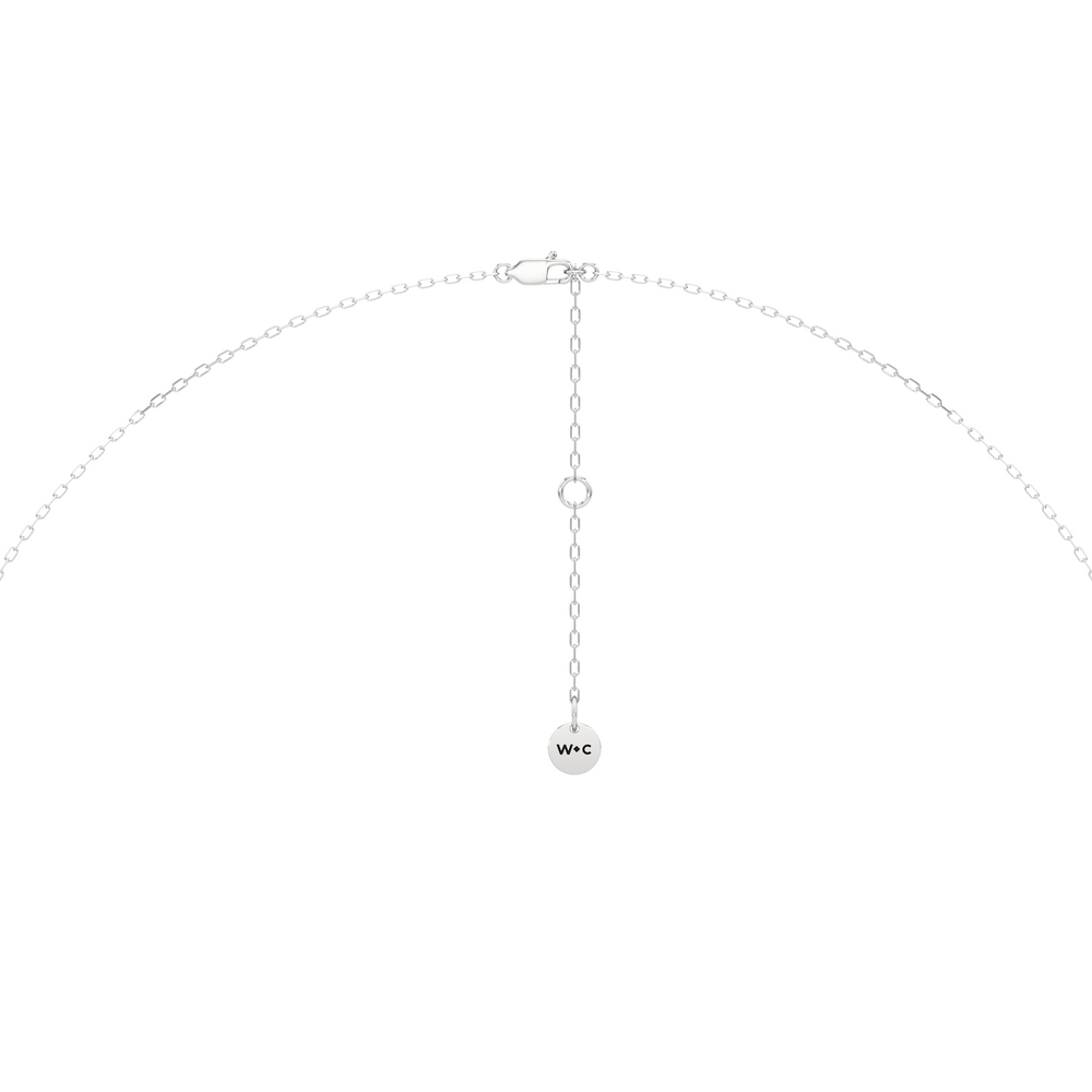 The Chrysler Classic Necklace with 14KT White Gold / Lab / 2 1/3 Cut Diamond in 14KT White Gold / Lab / 2 1/3 view 7
