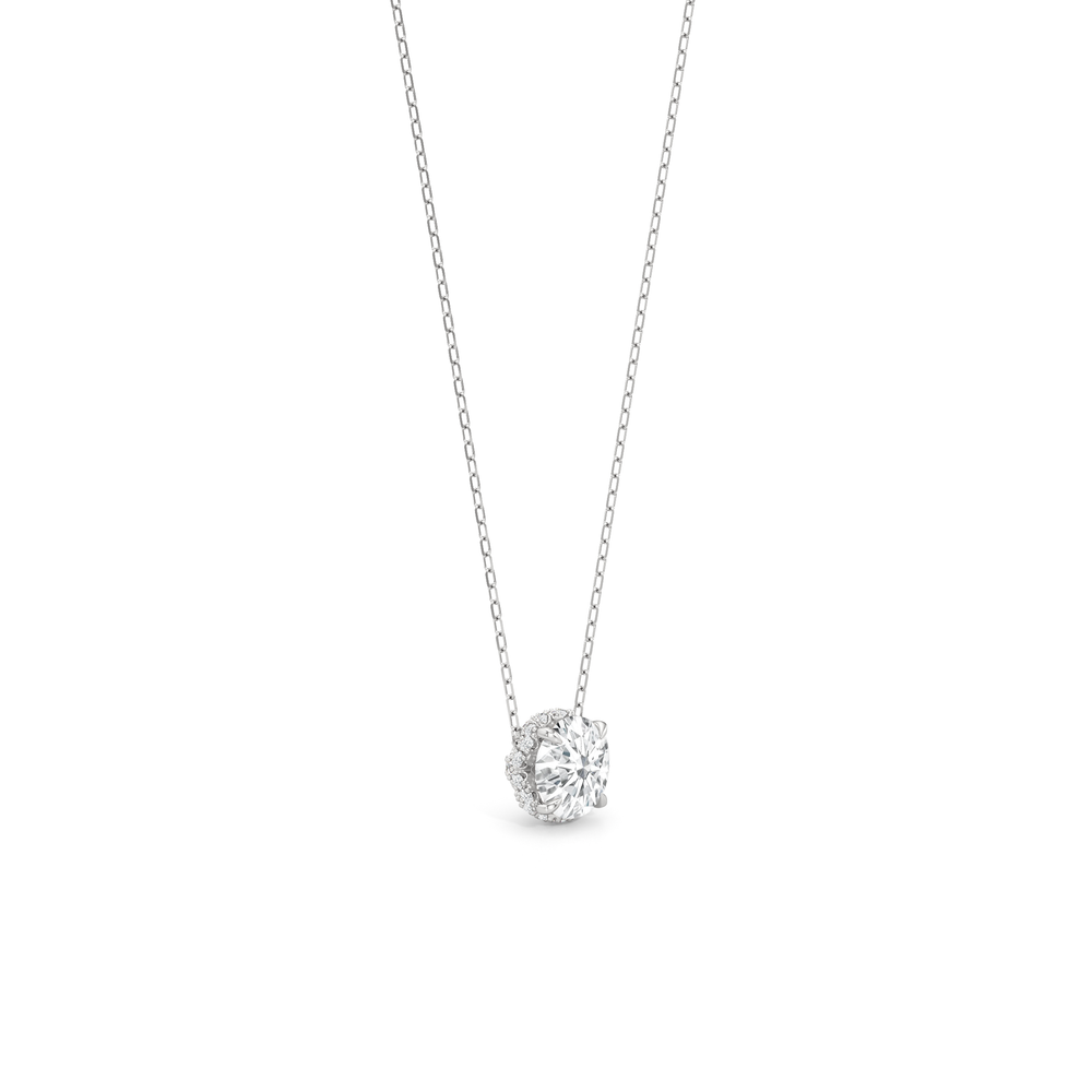The Chrysler Classic Necklace with 14KT White Gold / Lab / 2 1/3 Cut Diamond in 14KT White Gold / Lab / 2 1/3 view 6
