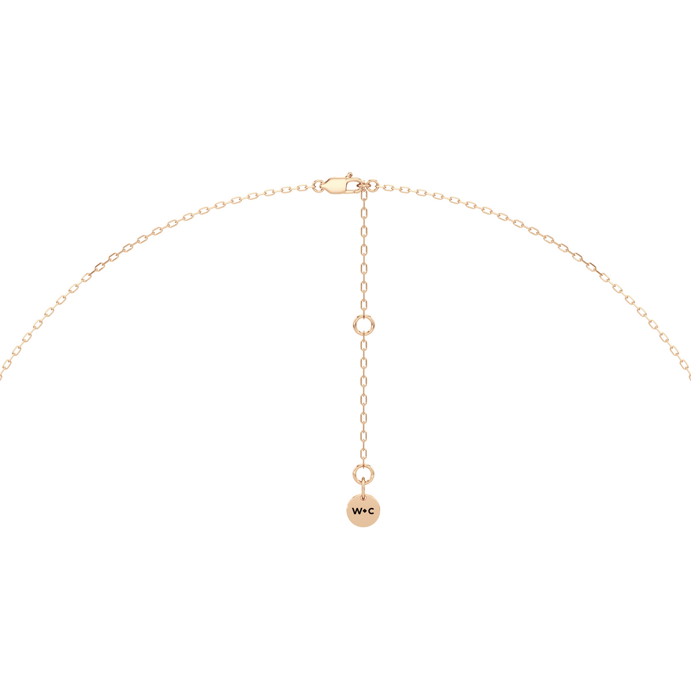 The Mercer Solitaire Necklace with 14KT Rose Gold / Lab / 1 Cut Diamond in 14KT Rose Gold / Lab / 1 view 7
