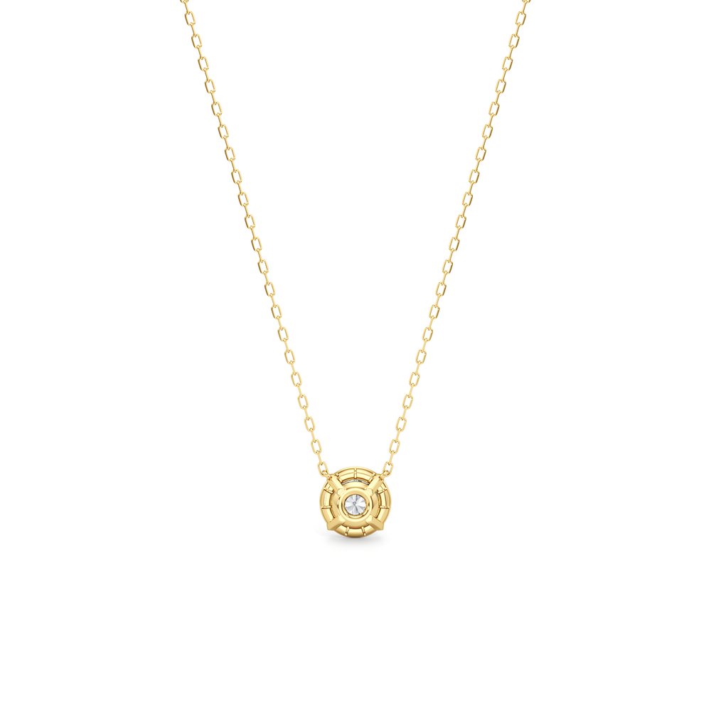 The Mercer Solitaire Necklace with 14KT Yellow Gold / Lab / 1 Cut Diamond in 14KT Yellow Gold / Lab / 1 view 6
