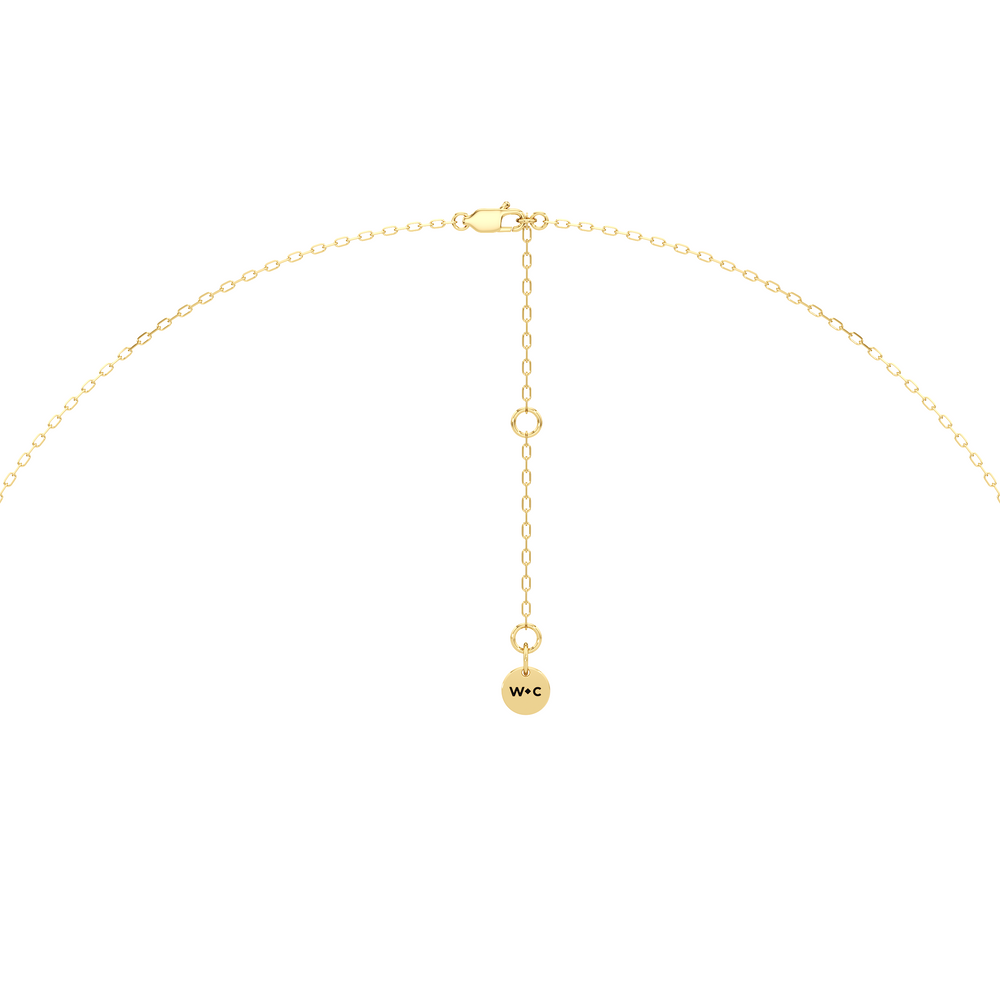The Vine Muse Necklace with 14KT Yellow Gold / Lab / 5/8 Cut Diamond in 14KT Yellow Gold / Lab / 5/8 view 6
