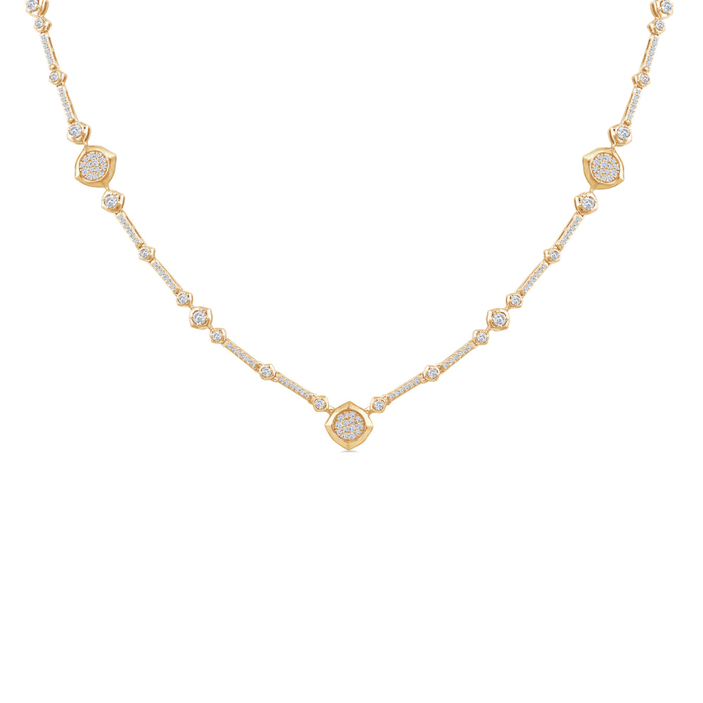 Signature Icon Diamond Necklace with 14KT Yellow Gold / Lab / 2 3/4 Cut Diamond in 14KT Yellow Gold / Lab / 2 3/4 view 1
