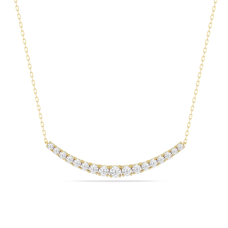 Diamond Line Chain Necklace