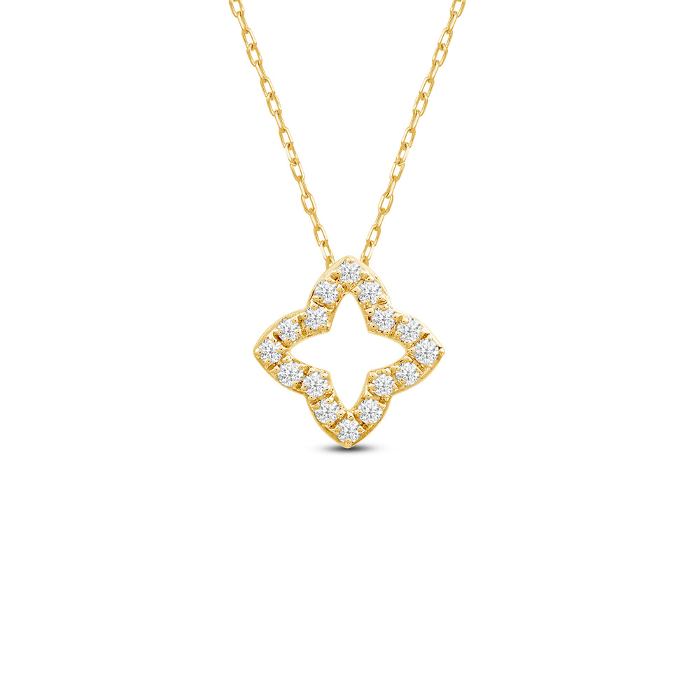 Diamond Star Pendant with 14KT Yellow Gold / Lab / 1/6 Cut Diamond in 14KT Yellow Gold / Lab / 1/6 view 1
