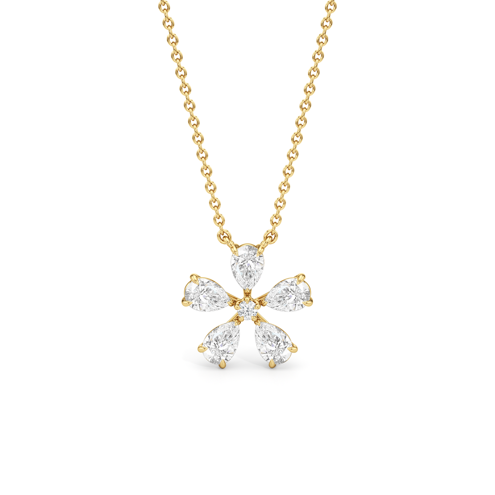 Periwinkle Necklace with 14KT Yellow Gold / Lab / 1 1/4 Cut Diamond in 14KT Yellow Gold / Lab / 1 1/4 view 1
