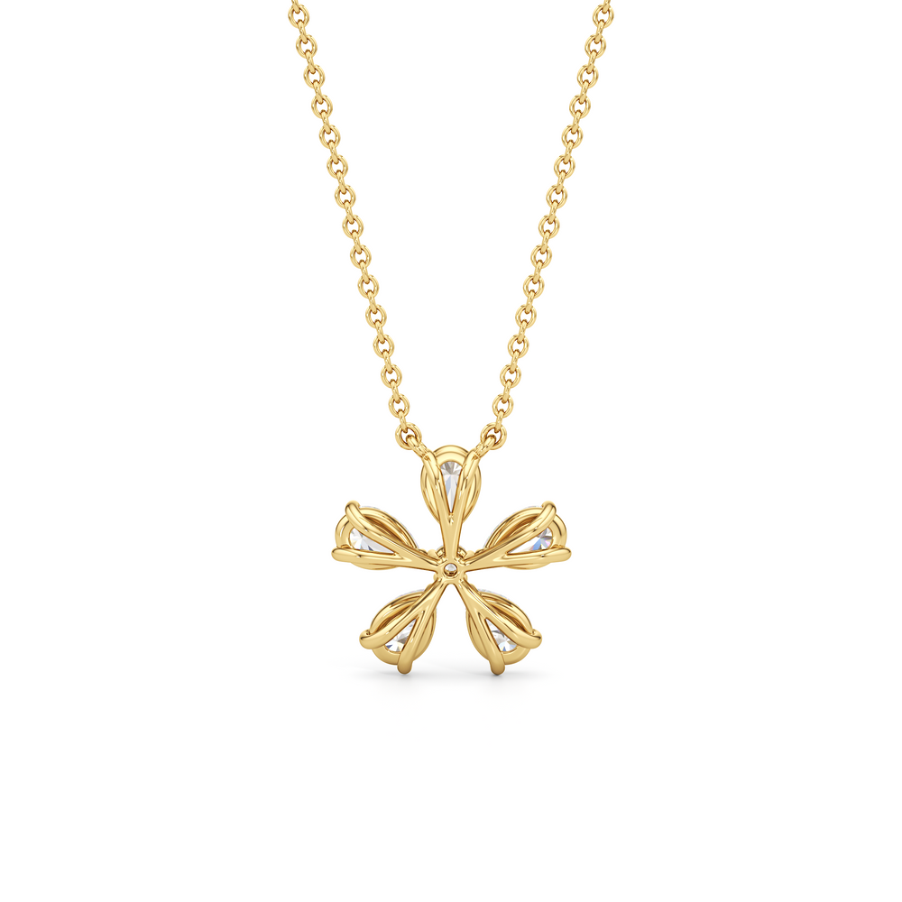 Periwinkle Necklace with 14KT Yellow Gold / Lab / 1 1/4 Cut Diamond in 14KT Yellow Gold / Lab / 1 1/4 view 5
