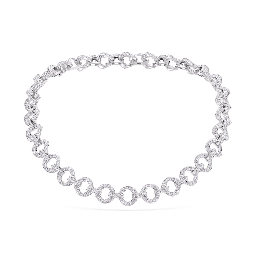 The Bond Necklace with Platinum / Lab / 18 Cut Diamond in 14KT Platinum / Lab / 18 view 2
