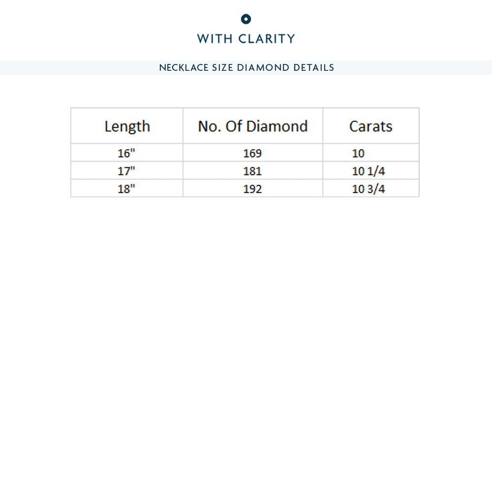 Graduating Three Prong Diamond Tennis Necklace with 10 Cut Diamond in 14KT Rose Gold view 6
