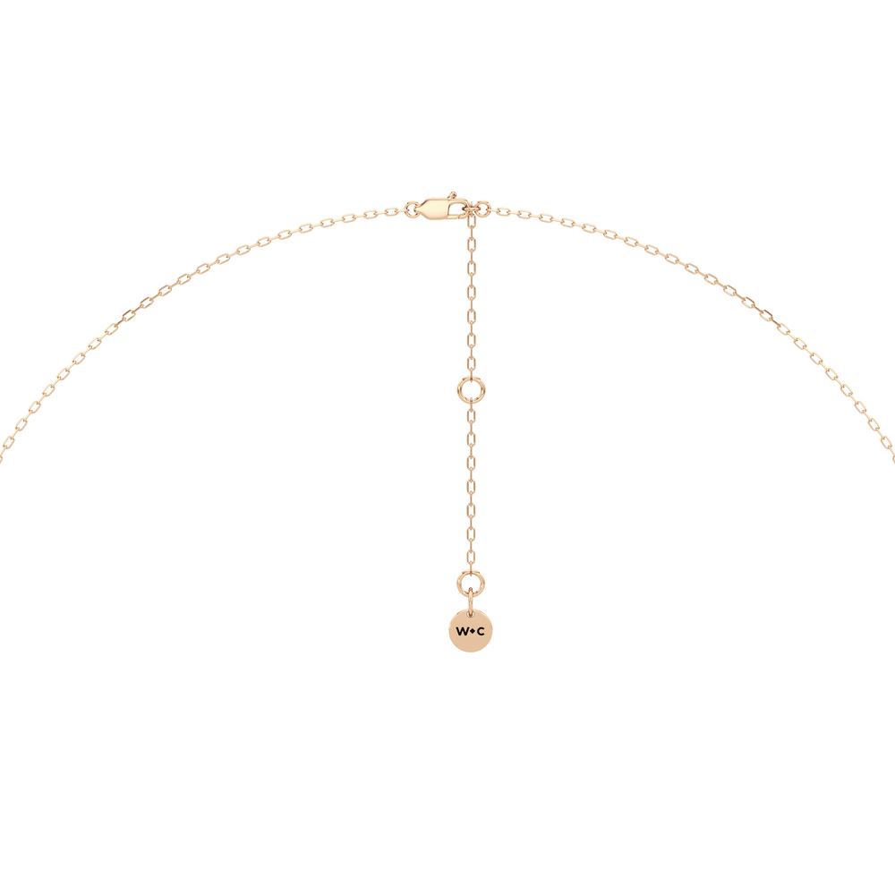 The Vine Allure Necklace with 14KT Rose Gold / Lab / 3/8 Cut Diamond in 14KT Rose Gold / Lab / 3/8 view 6
