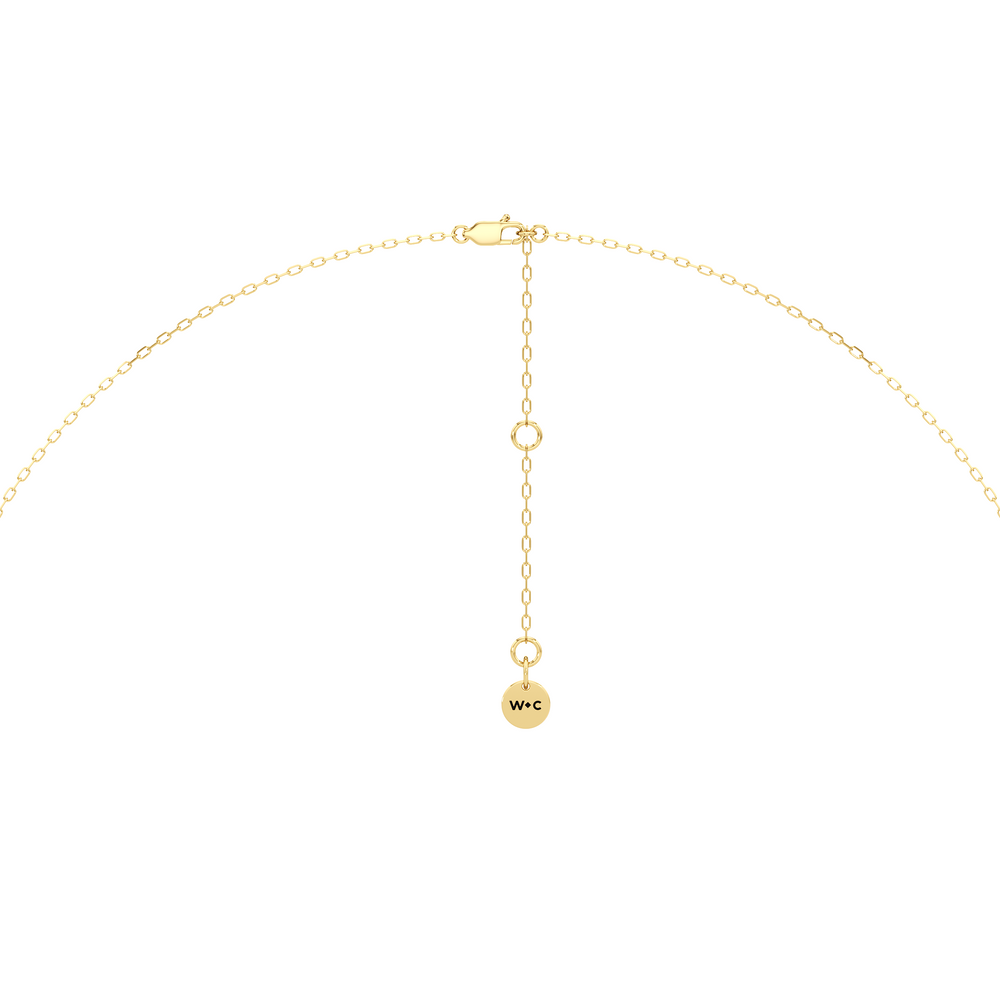 The Vine Allure Necklace with 14KT Yellow Gold / Lab / 3/8 Cut Diamond in 14KT Yellow Gold / Lab / 3/8 view 6
