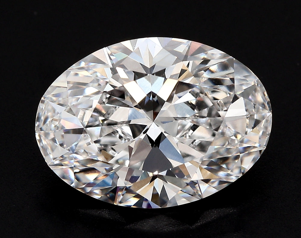 2.02 Carat Oval Lab Diamond with  Cut Diamond in 14KT  view 1
