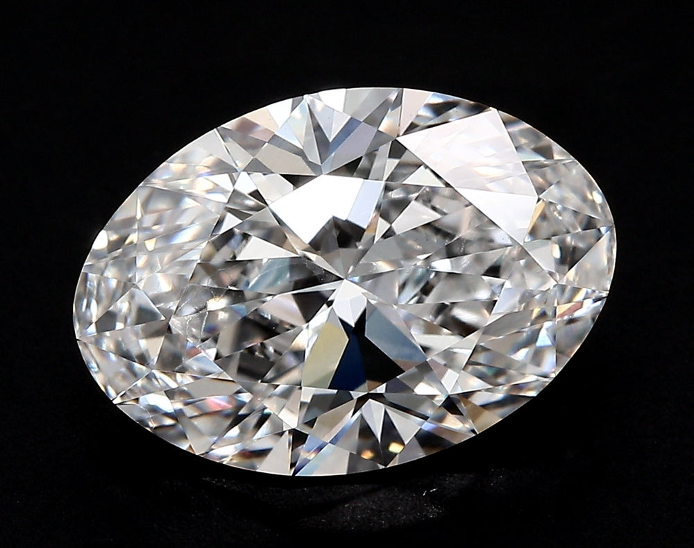 1.77 Carat Oval Lab Diamond with  Cut Diamond in 14KT  view 1
