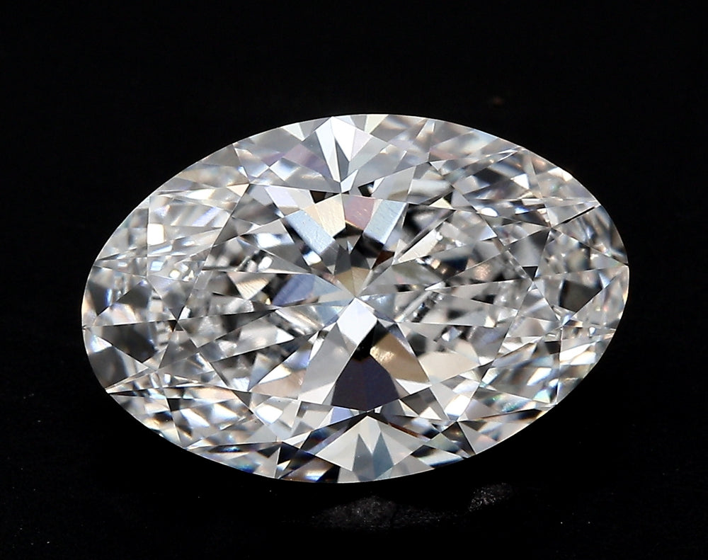 1.11 Carat Oval Lab Diamond with  Cut Diamond in 14KT  view 1
