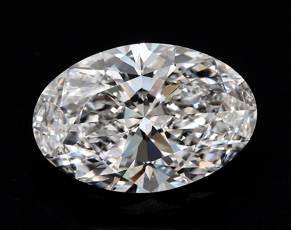 1.53 Carat Oval Lab Diamond with  Cut Diamond in 14KT  view 1
