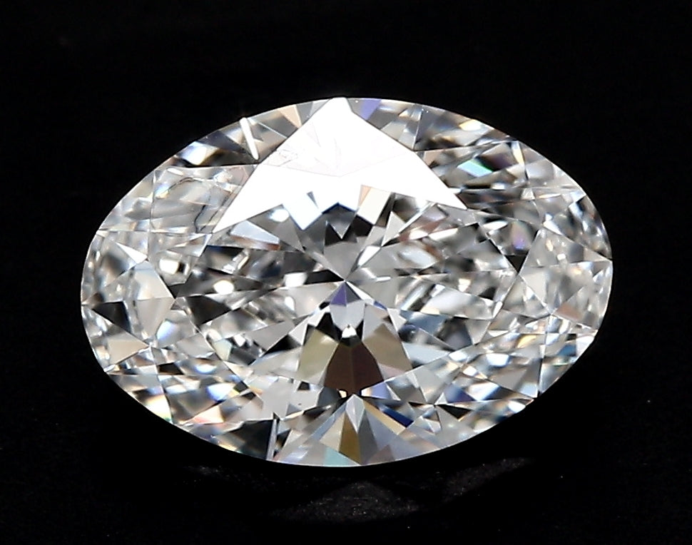 1.91 Carat Oval Lab Diamond with  Cut Diamond in 14KT  view 1
