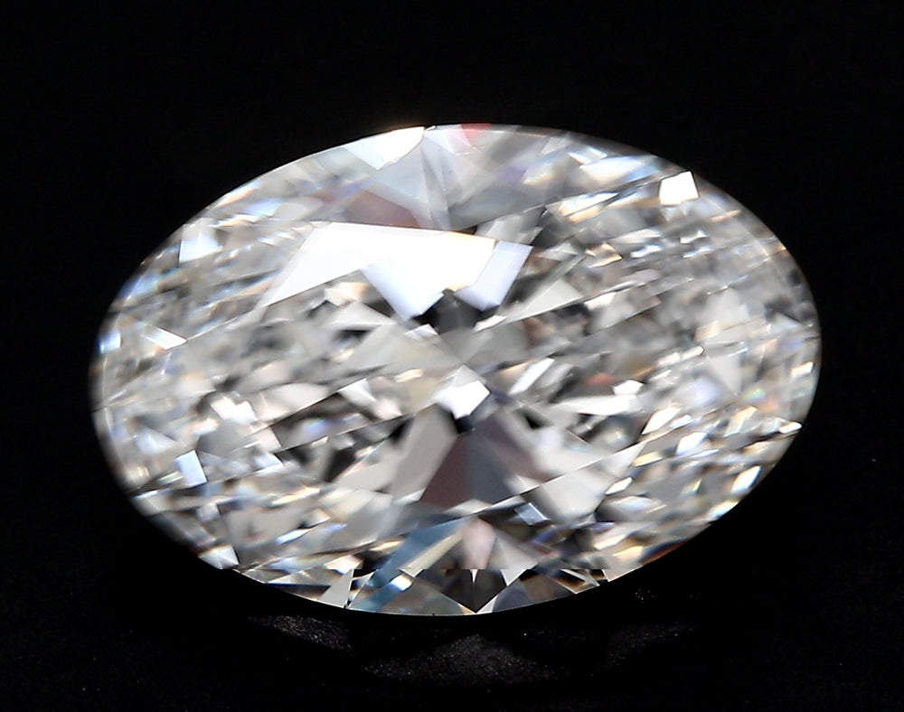 1.85 Carat Oval Lab Diamond with  Cut Diamond in 14KT  view 1
