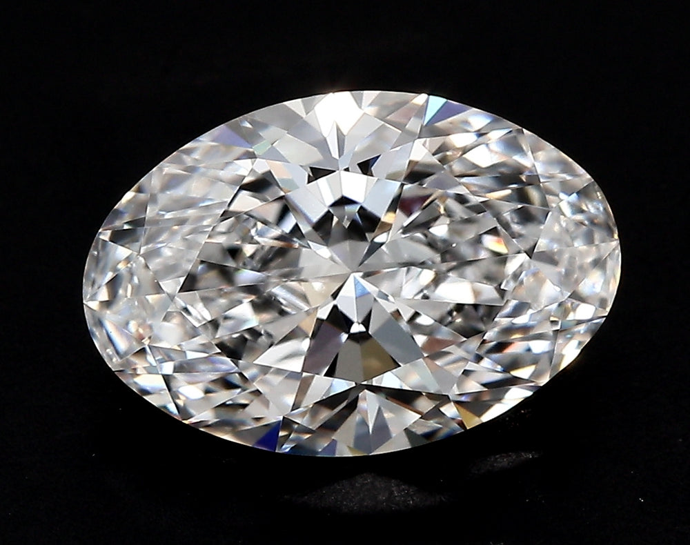 17.1 Carat Oval Lab Diamond with  Cut Diamond in 14KT  view 1
