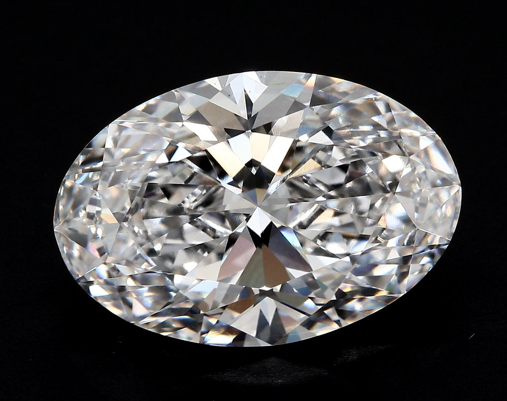1.93 Carat Oval Lab Diamond with  Cut Diamond in 14KT  view 1
