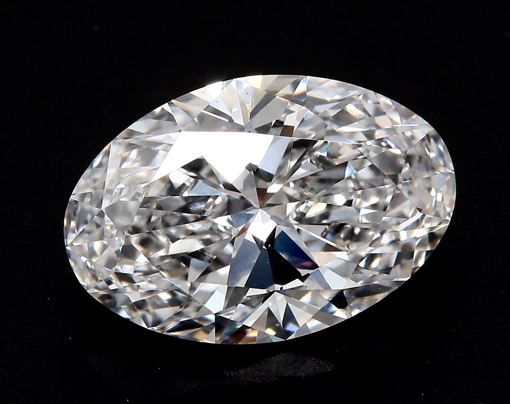1.55 Carat Oval Lab Diamond with  Cut Diamond in 14KT  view 1
