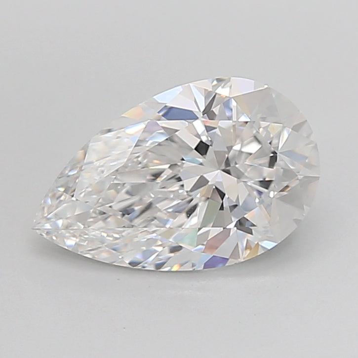 2.03 Carat Pear Lab Diamond with  Cut Diamond in 14KT  view 1
