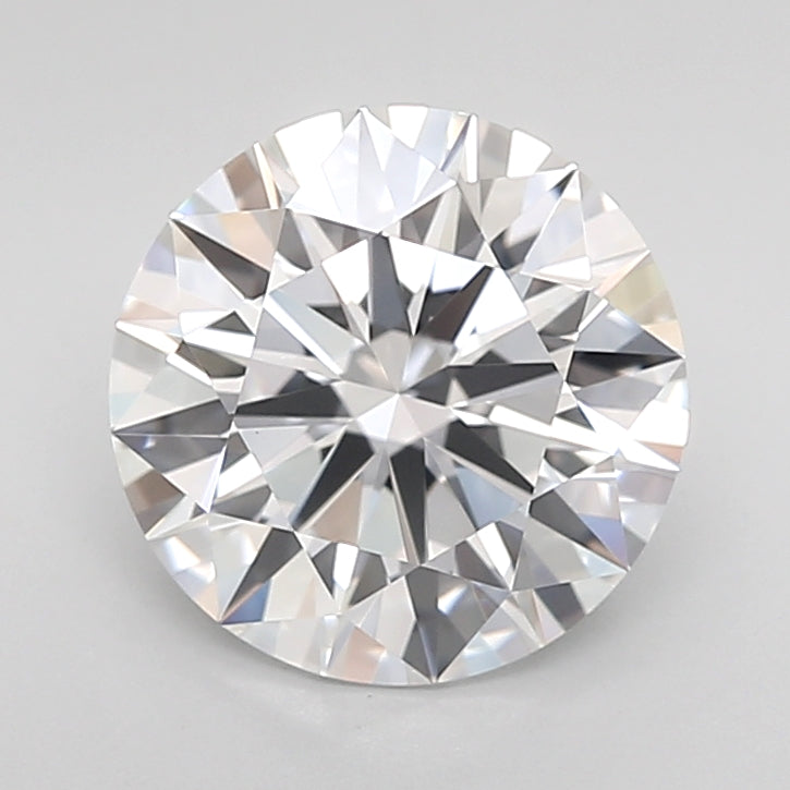 2.51 Carat Round Lab Diamond with  Cut Diamond in 14KT  view 1
