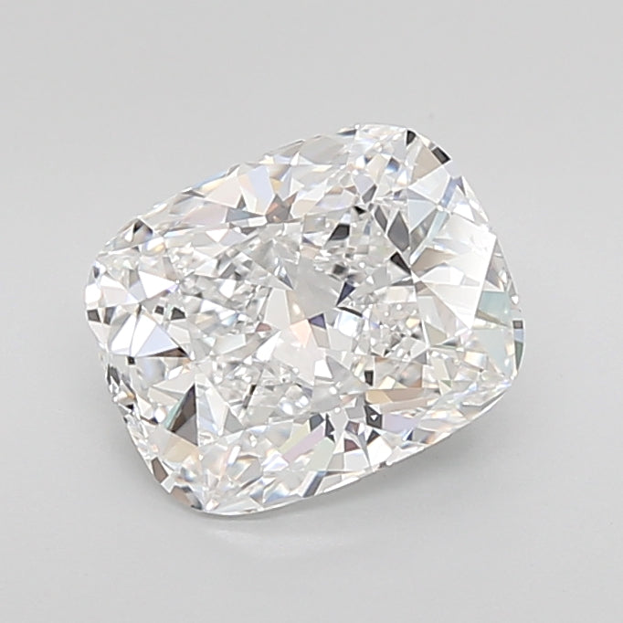 2.83 Carat Cushion Lab Diamond with  Cut Diamond in 14KT  view 1
