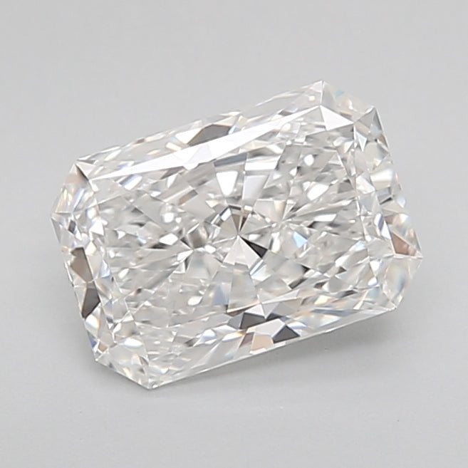 1.39 Carat Radiant Lab Diamond with  Cut Diamond in 14KT  view 1
