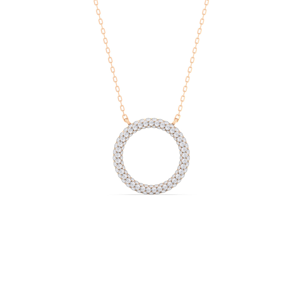 The Windsor Icon Pendant with 14KT Rose Gold / Lab / 1 1/4 Cut Diamond in 14KT Rose Gold / Lab / 1 1/4 view 2
