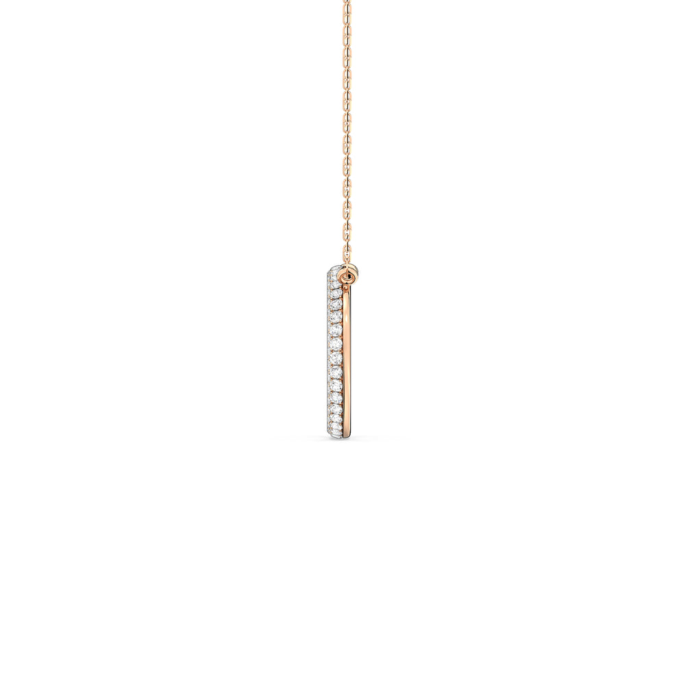 Elegance Icon Pendant with 14KT Rose Gold / Lab / 1 1/4 Cut Diamond in 14KT Rose Gold / Lab / 1 1/4 view 5
