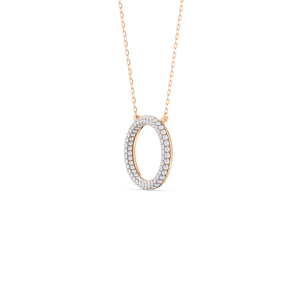 Elegance Icon Pendant with 14KT Rose Gold / Lab / 1 1/4 Cut Diamond in 14KT Rose Gold / Lab / 1 1/4 view 4
