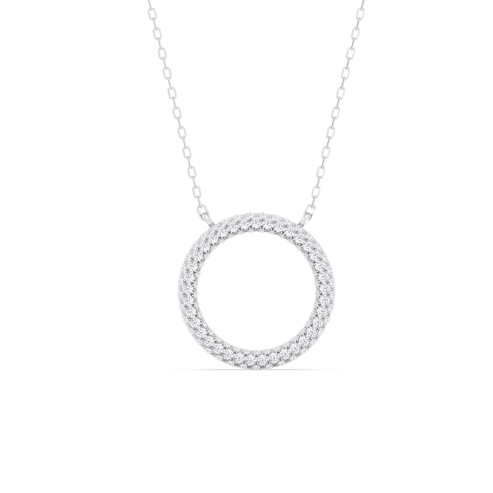 The Windsor Icon Pendant with 14KT White Gold / Lab / 1 1/4 Cut Diamond in 14KT White Gold / Lab / 1 1/4 view 2
